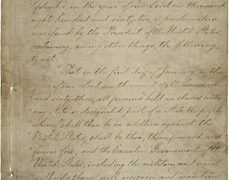 Copy of the Emancipation Proclamation