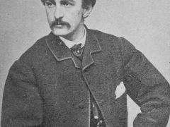 John Wilkes Booth photographed by Alexander Gardner in 1863