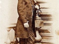 John Wilkes Booth photographed by J.A. Keenan of Philadelphia in 1865