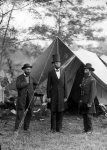 Abe Lincoln at Antietam in 1862
