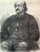 Illustration of Benjamin Butler in Harper\'s Weekly circa 1861