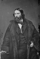 Aboitionist James Russell Lowell photographed by Mathew Brady circa 1855-1865