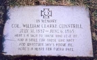 William Quantrill\'s grave in Louisville, KY
