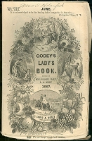 Cover of Godey\'s Lady\'s Book circa June 1867