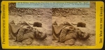 Stereoview of dead soldier at Petersburg 