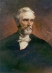 Jefferson Davis, oil painting, circa 1874