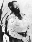 Post mortem photo of Jesse James in 1882