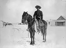 Buffalo Soldier in the 9th Cavalry Unit in 1890