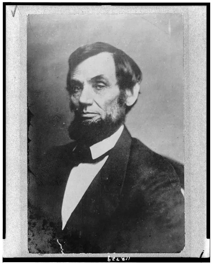 Abraham Lincoln, photographed by Mathew Brady, April 6, 1861