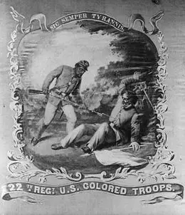 Banner for the 22nd U.S. Colored Troops