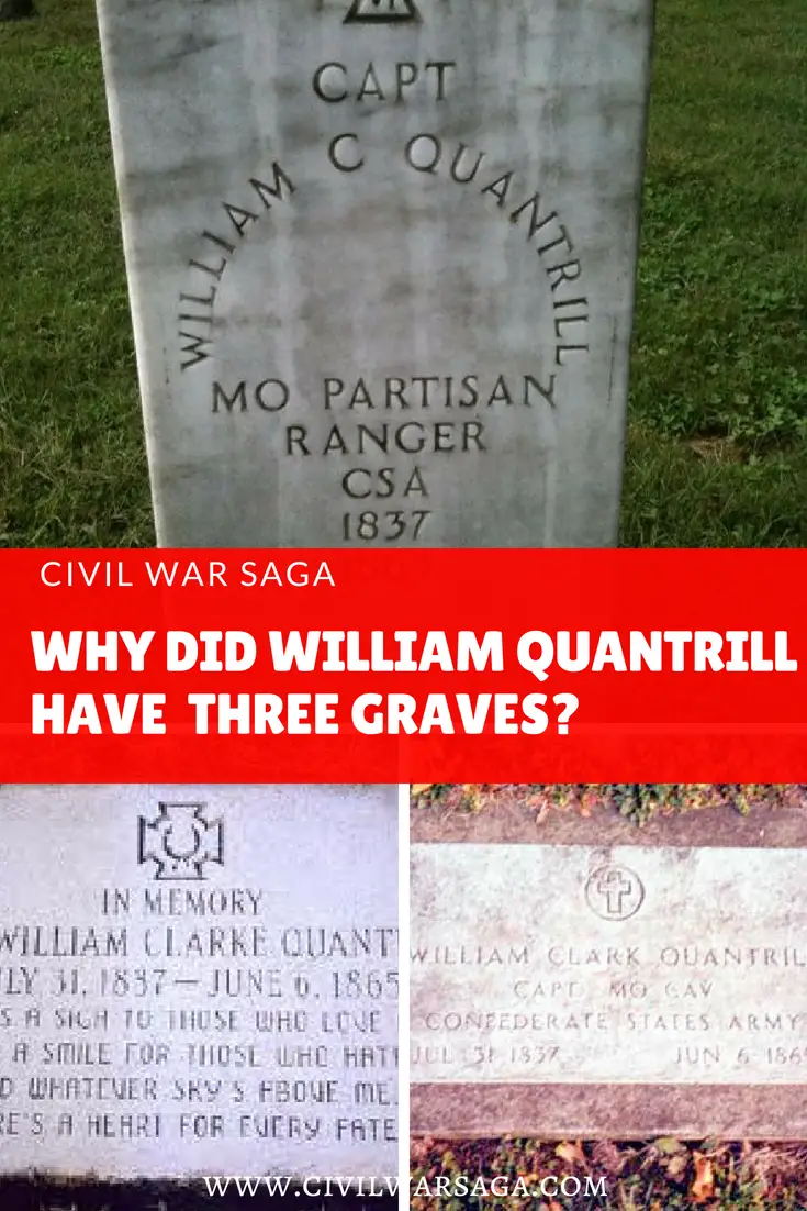 William Quantrill’s Three Graves