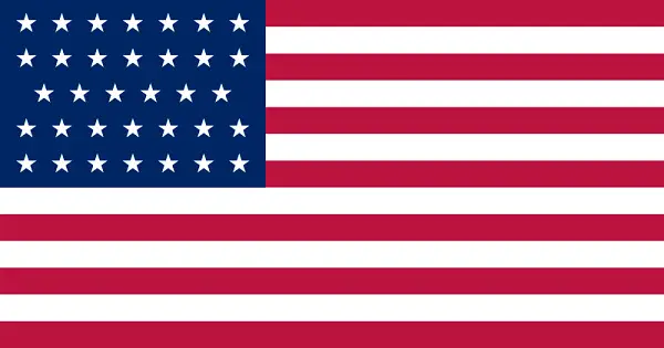 Flag of the United States of America circa 1861-1863